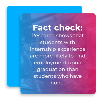 fact check internship experience