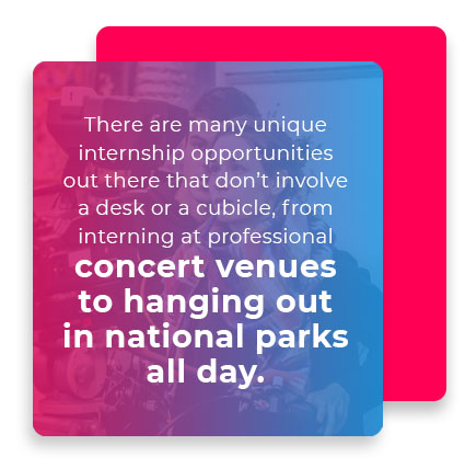 unique internship opportunities quote