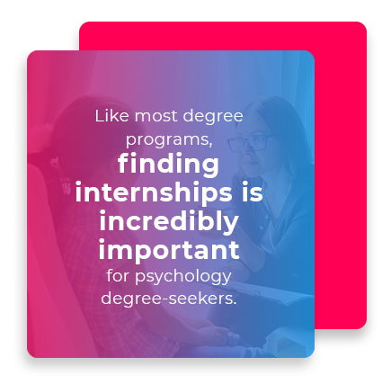 Finding internships is incredibly important