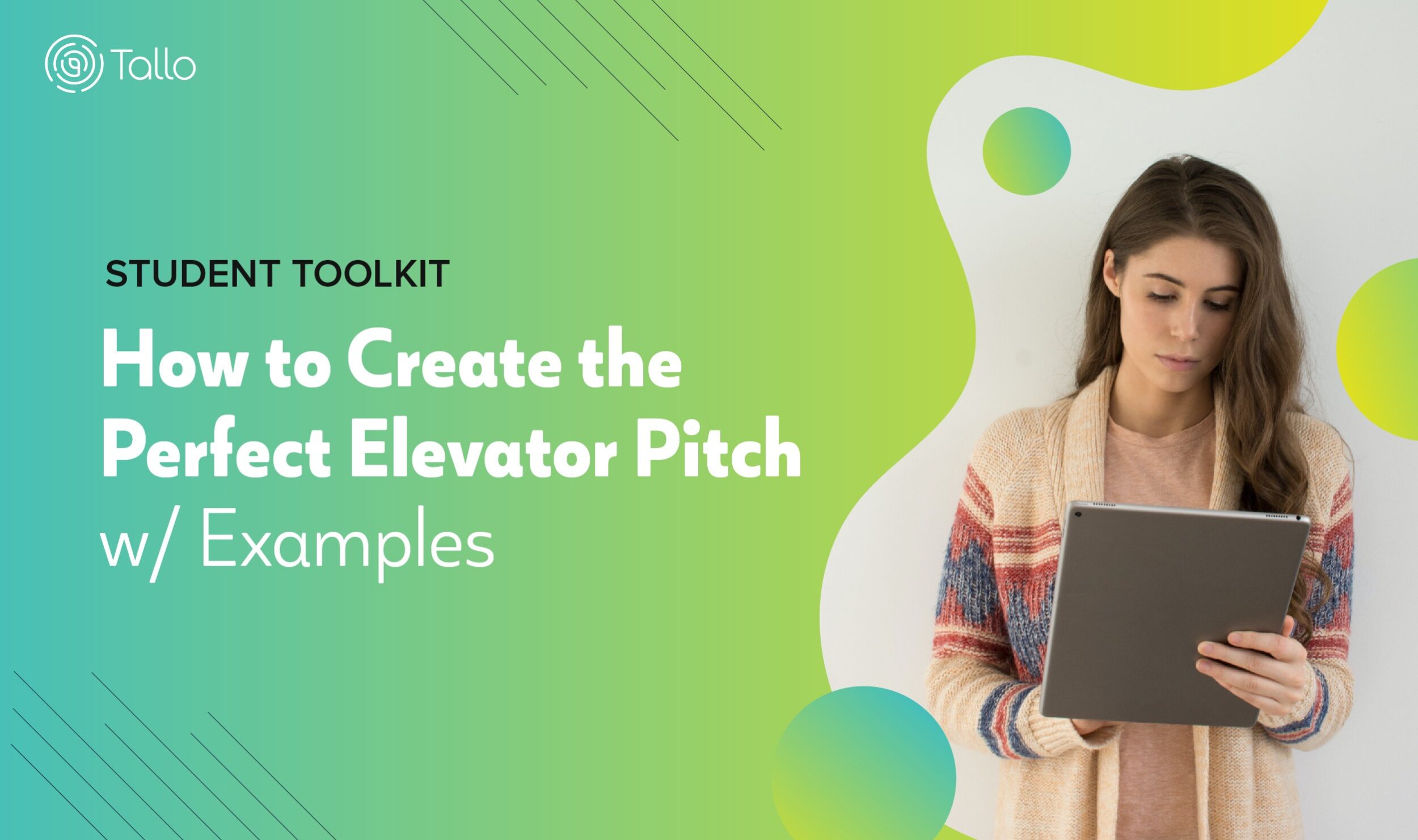 create an elevator speech outline example