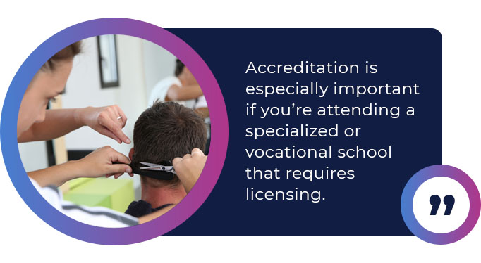 accreditation importance vocational school quote