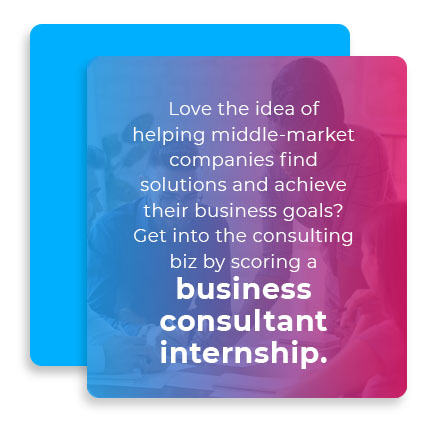 business consultant internship graphic