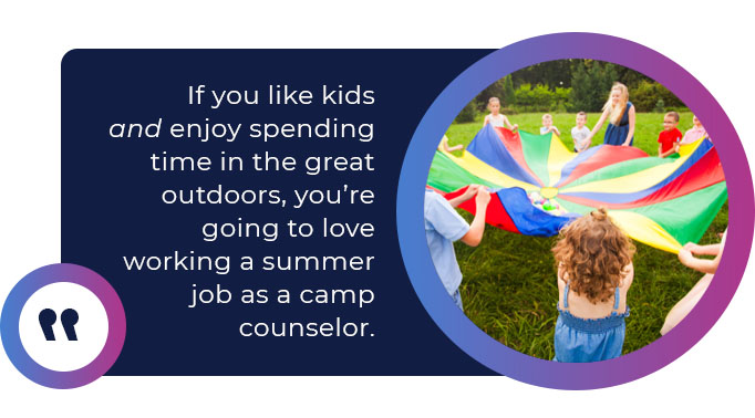 camp counselor job quote