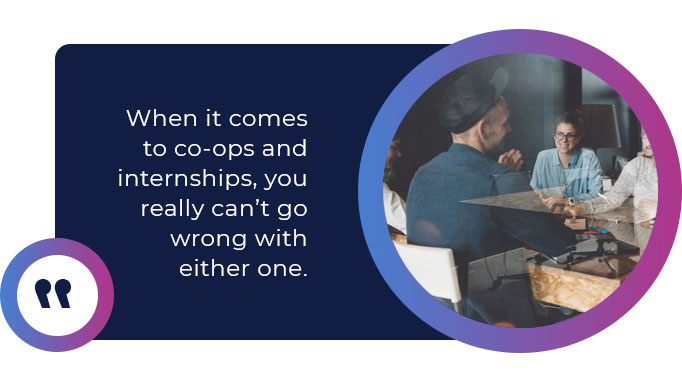 co-ops internships quote
