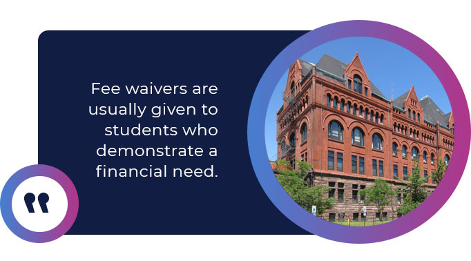 fee waivers quote