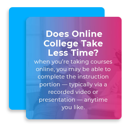 online college less time quote