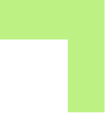 Neo rectangle L shape - decorative flair