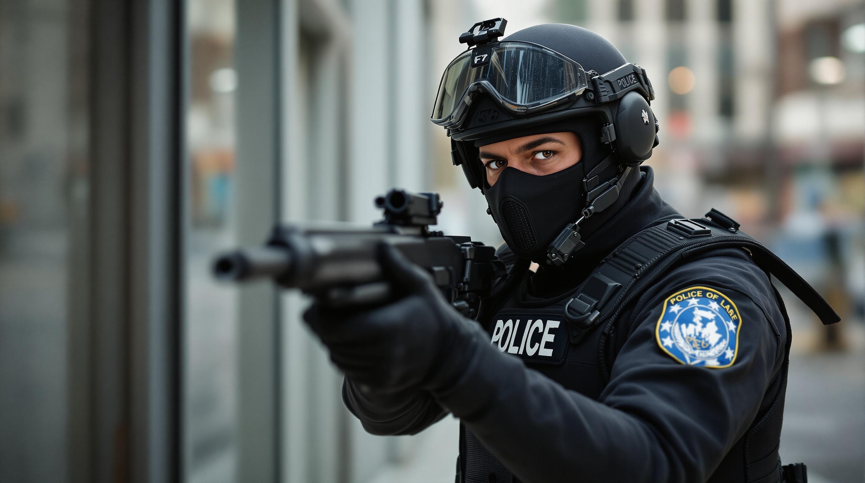 a SWAT officer