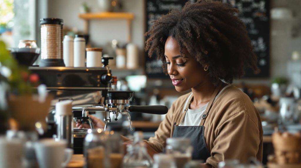 a Starbucks barista