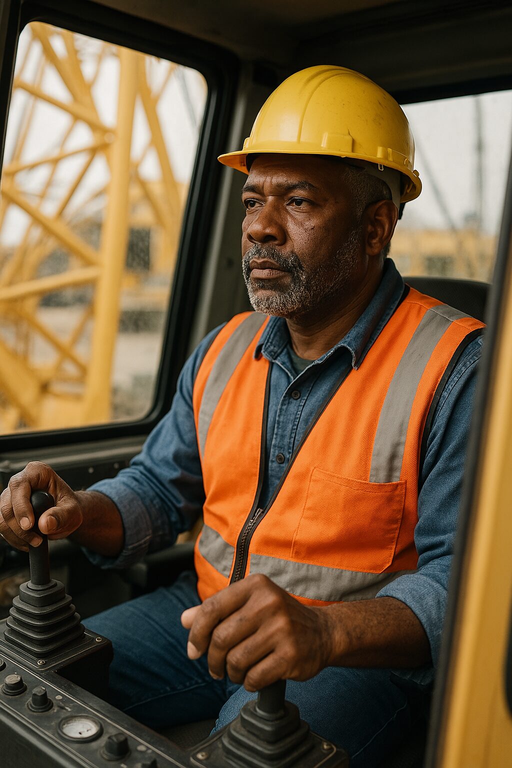 a crane operator in New York City