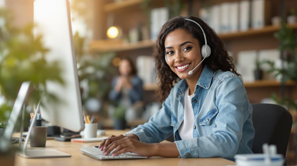 a customer support rep