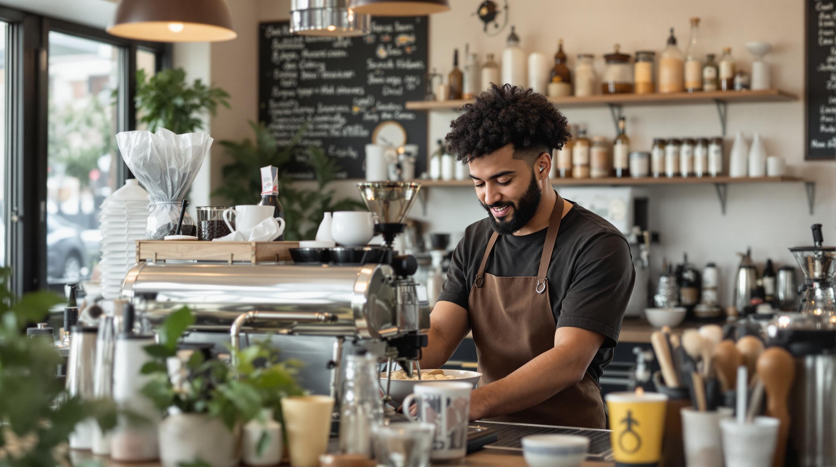 a student barista
