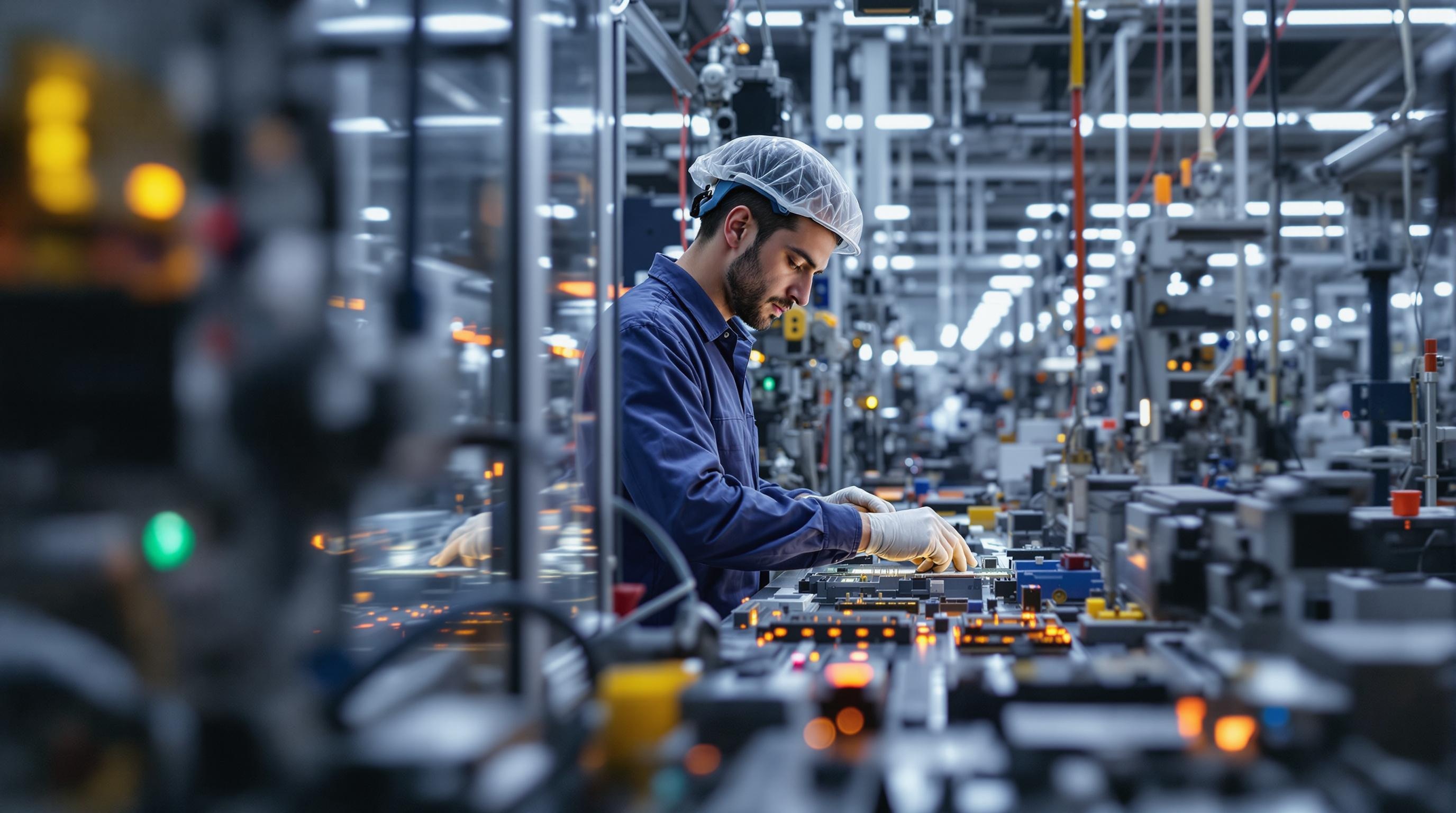 a worker in the semi-conductor industry