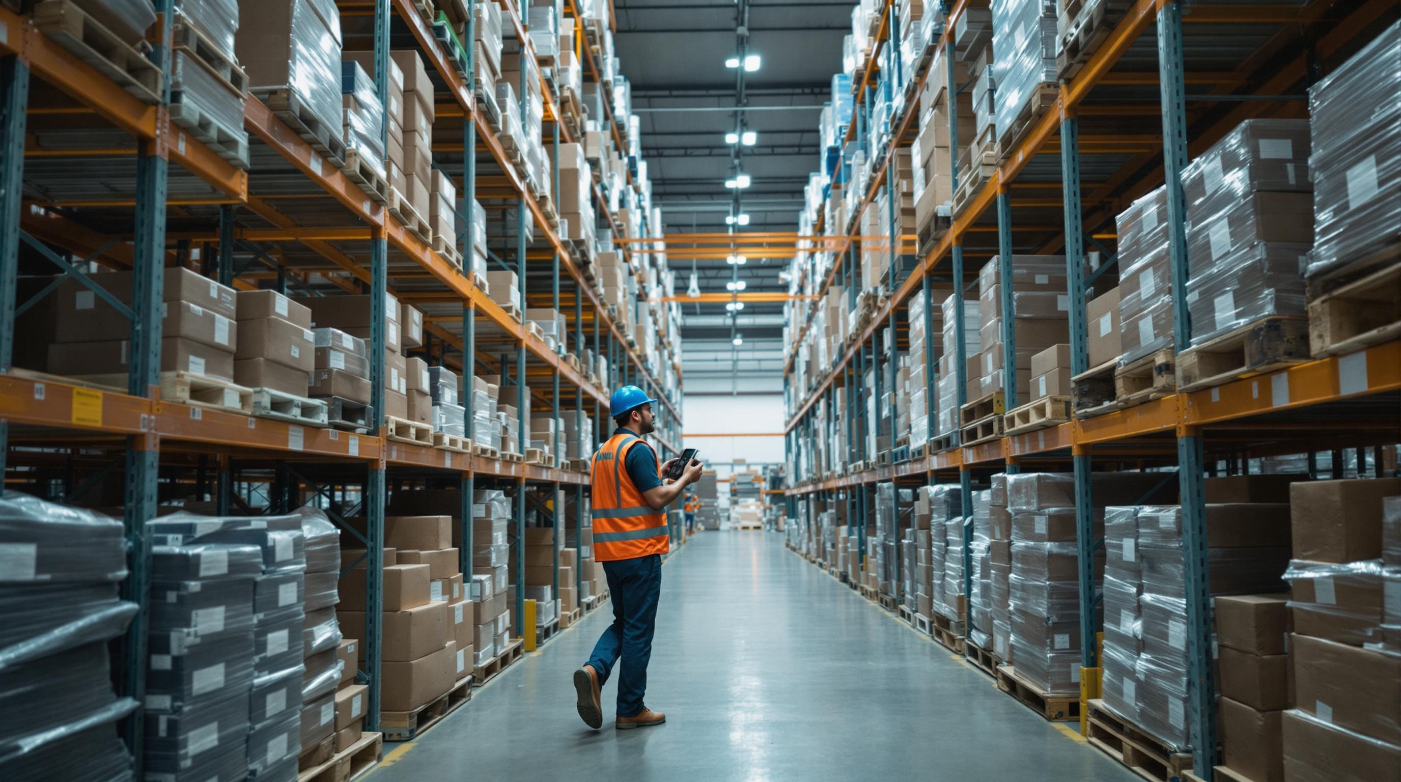 an Amazon warehouse worker