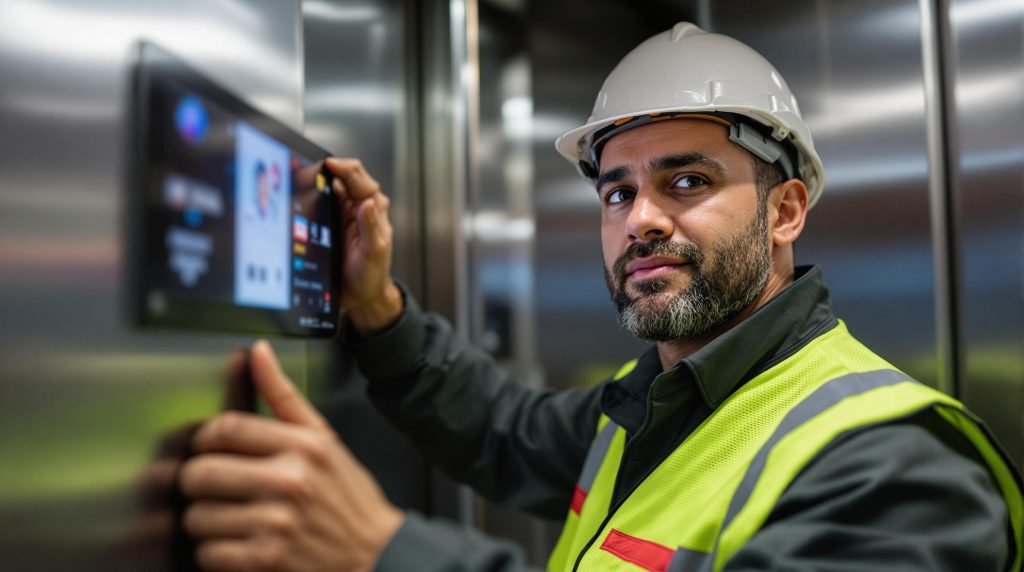 an elevator installer