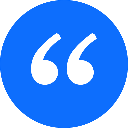 circle icon with quotes