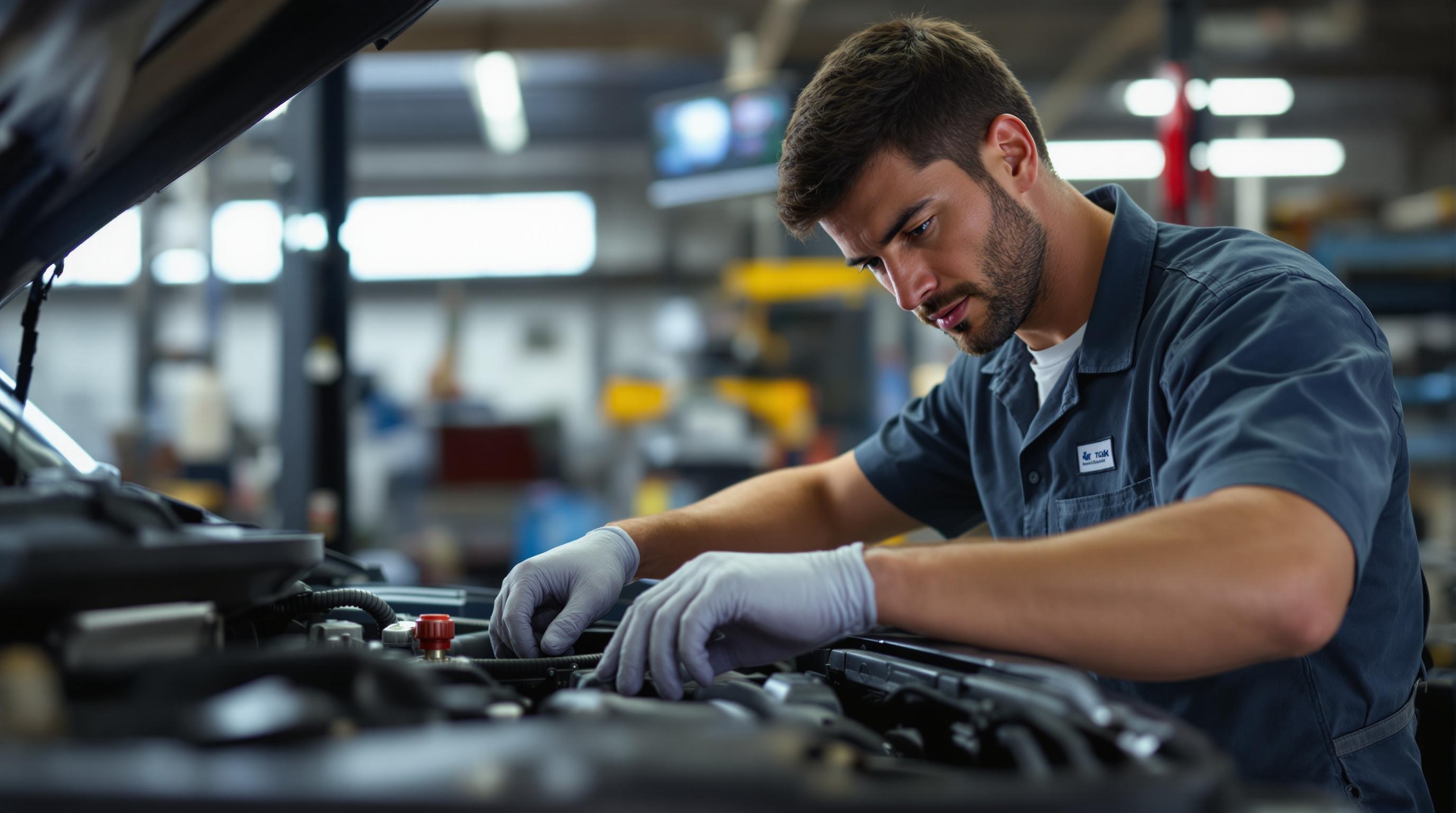 a diesel mechanic