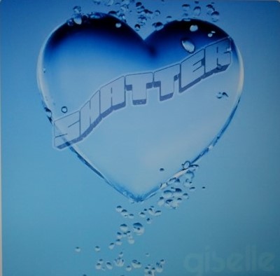 Close up of a translucent blue heart shaped water droplet floating against a soft blue background with small air bubbles rising around it. The word Busted appears embedded across the center of the heart giving the image a dramatic and symbolic feel.