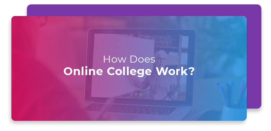 how does online college work