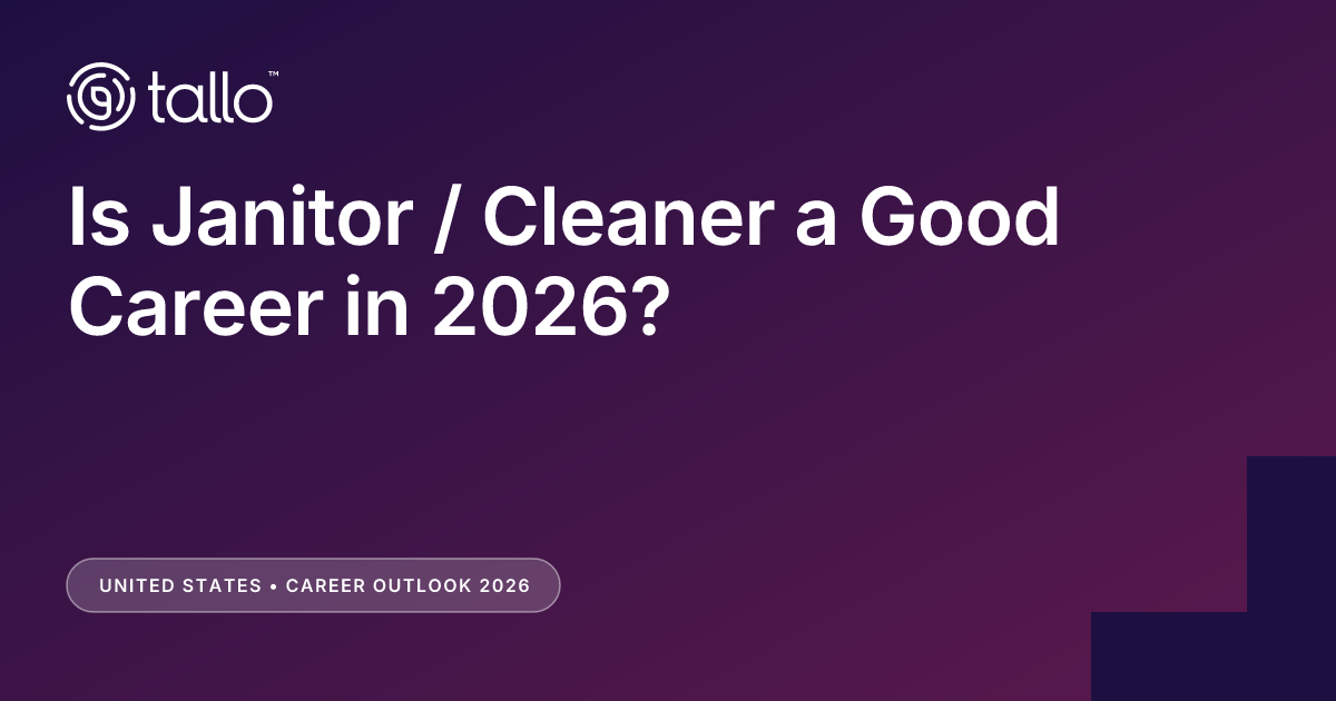 Is Janitor / Cleaner a Good Career in 2026?