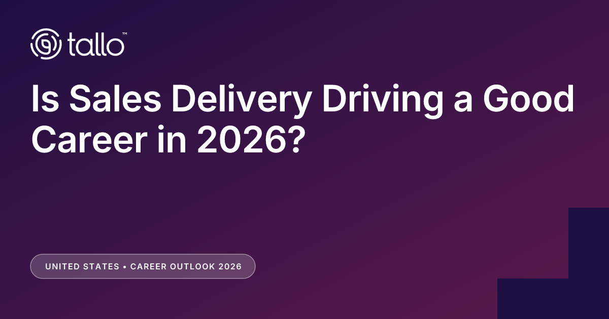 Is Sales Delivery Driving a Good Career in 2026?