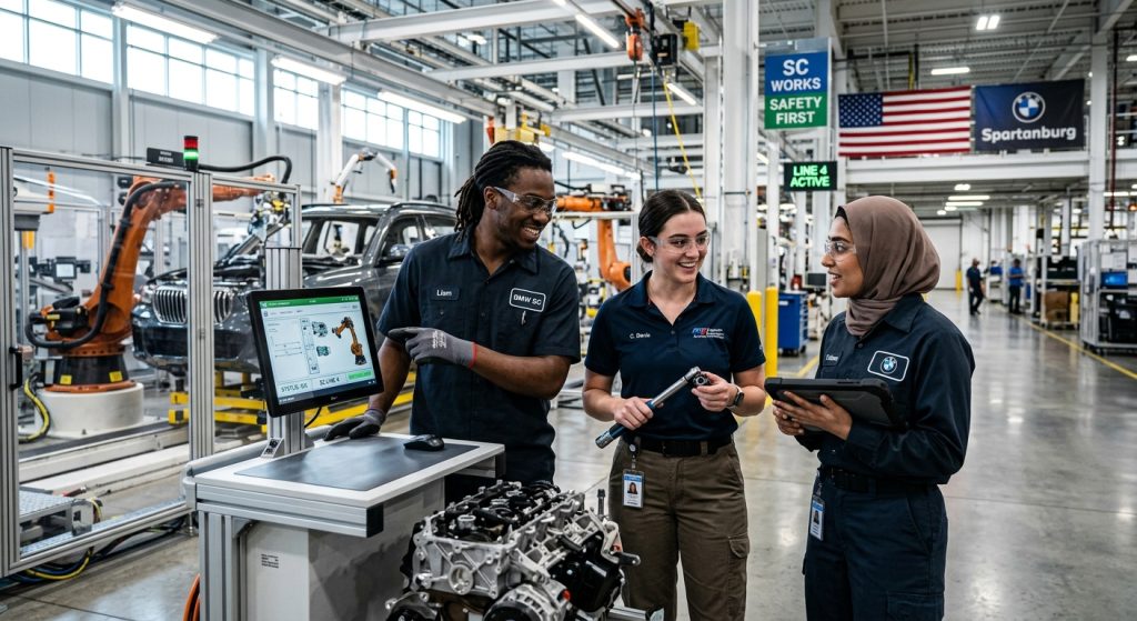Modern manufacturing in South Carolina gen z workers