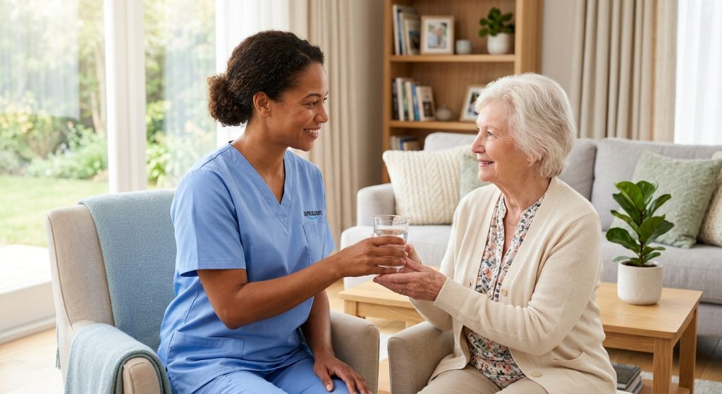 Remote home health aide for Amazon