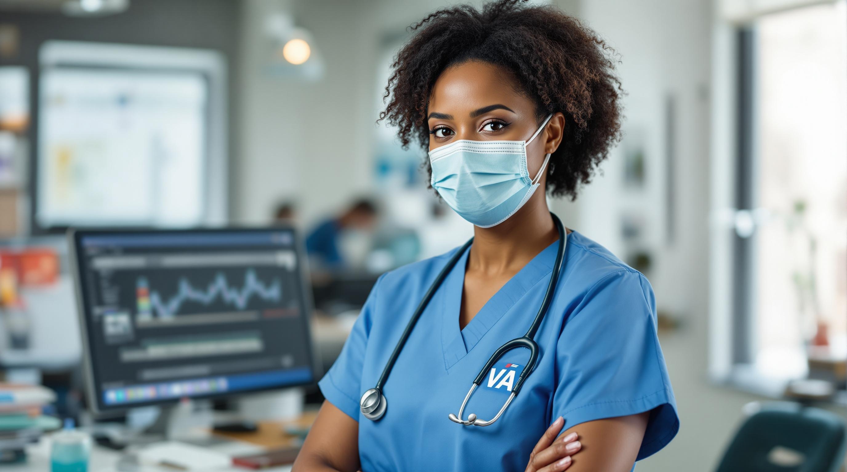 VA Nurse Providing Care
