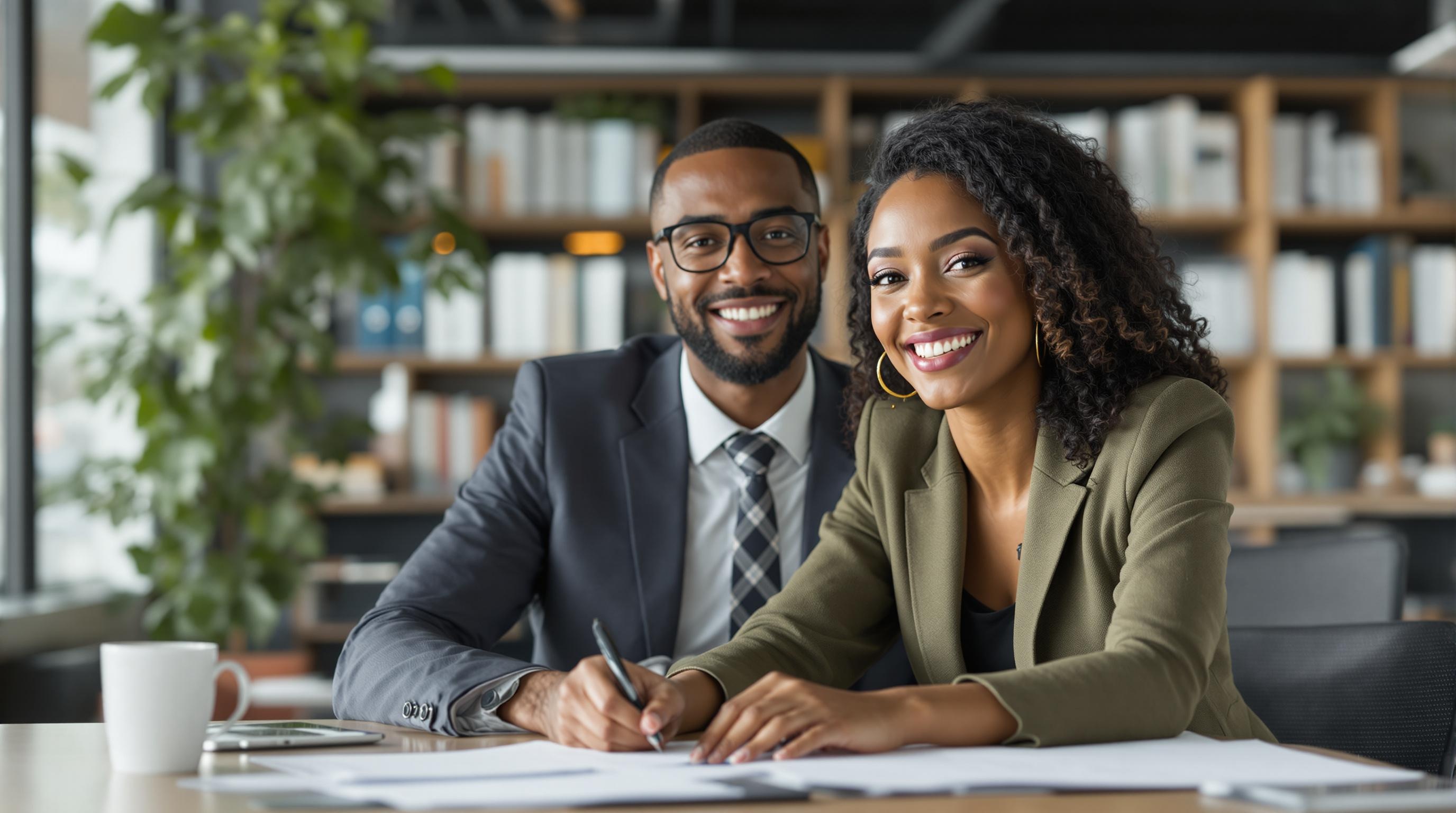 Paralegal working in office