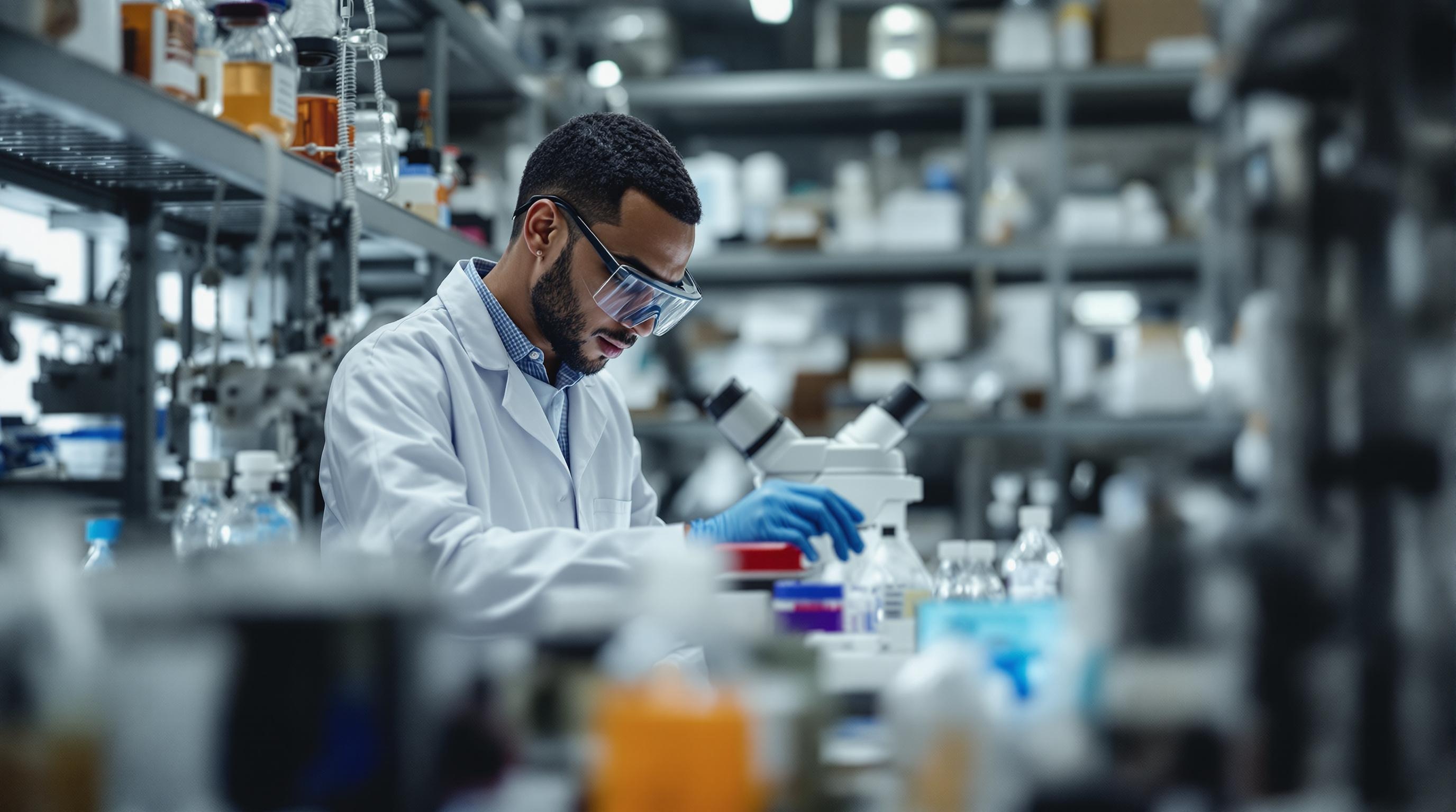 a chemist working