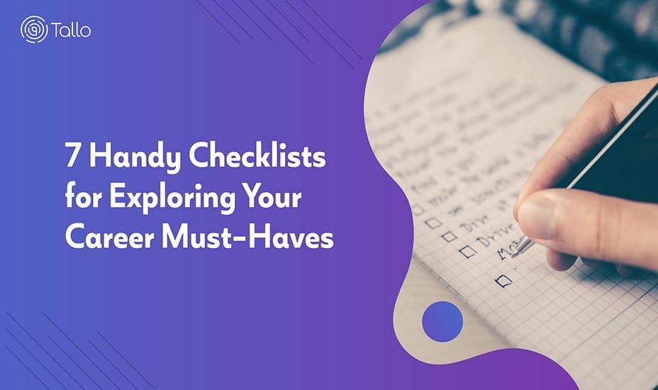 7 Handy Checklists for Exploring Your Career Must-Haves
