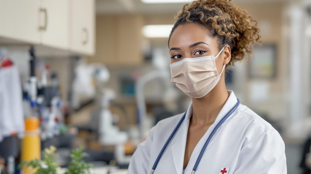 a nurse in a hospital