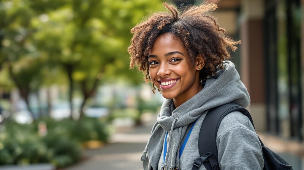 a student with debt