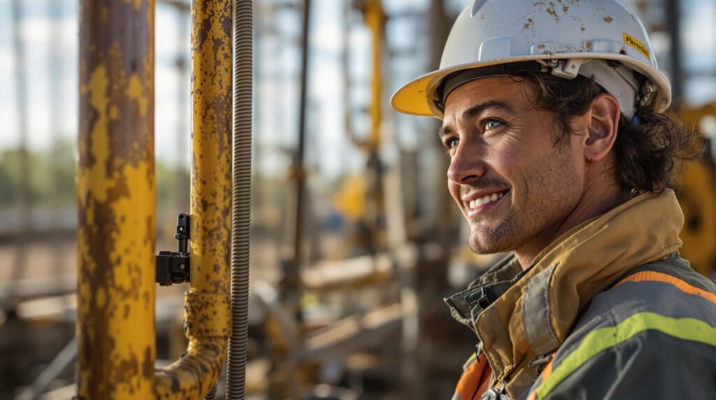 an energy sector worker
