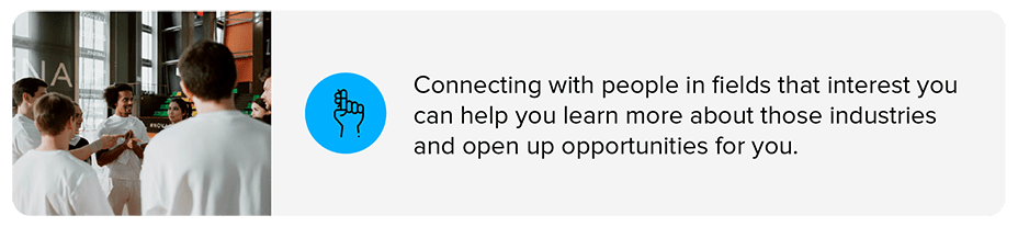 connecting with people graphic