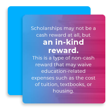 scholarships in kind reward quote