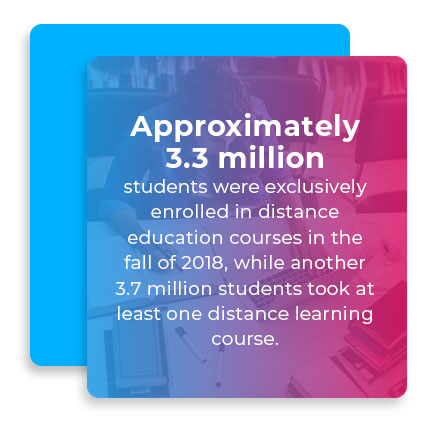 students enrolled distance learning